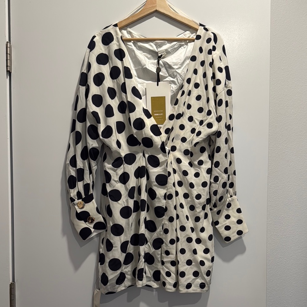 NWT Mother of Pearl Polka Dot Wrap Dress